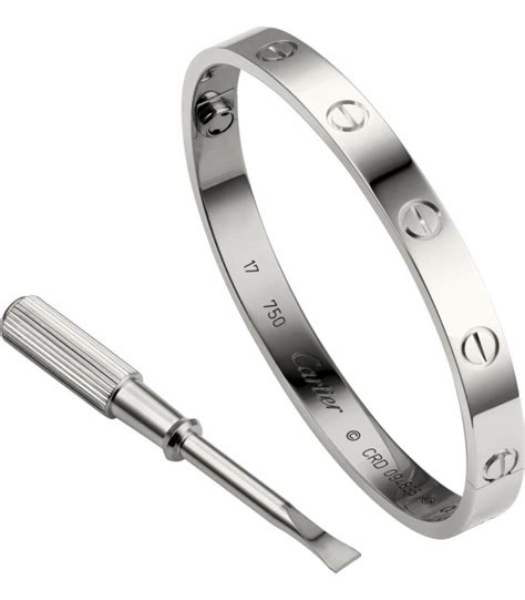 cartier love braclet silver